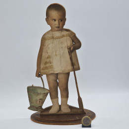Fotoscultura Favari 1928 - Retrato Vintage en Madera