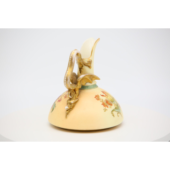 Jarra Vitoriana com Pega de Dragão - Porcelana Século XIX