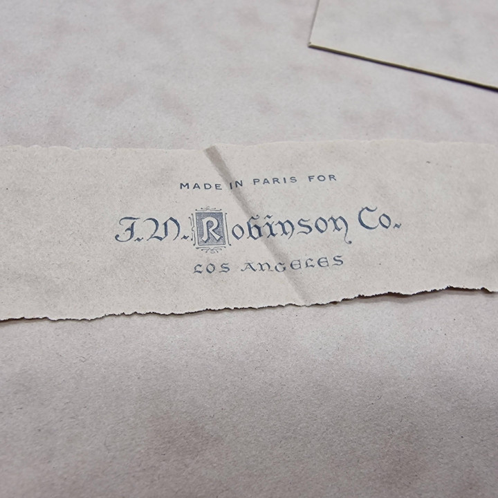 Антикварный почтовый набор 1900 г. Belle Époque - J.W. Robinson Co.