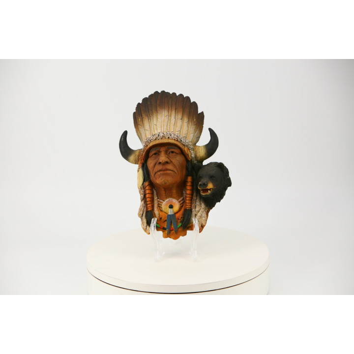 Neil J. Rose Bear Claw Resin Wall Sculpture — Native American Art