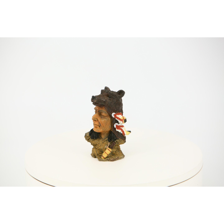 Busto de Guerreiro Nativo Americano (Anos 90)