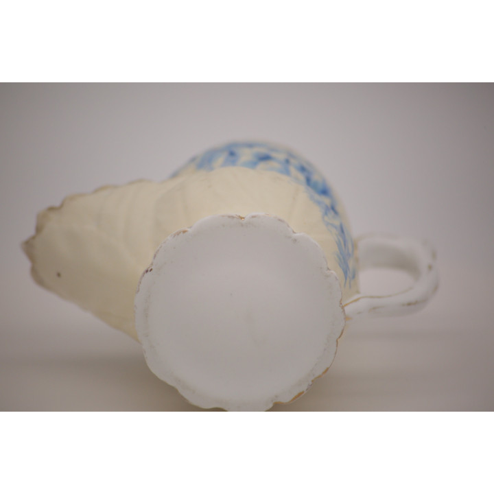 Scuttle de Rasage en Porcelaine Vintage - Floral et Or