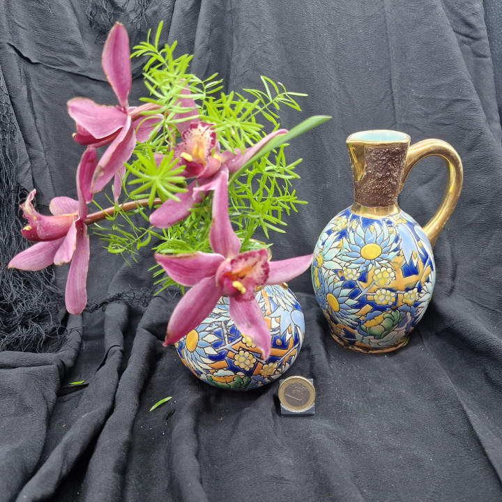 Boch Freres La Louviere Miniature Ceramic Set 1910-1920