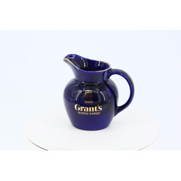 Jarra Whisky Grant's Wade Pottery Vintage — Azul y Oro