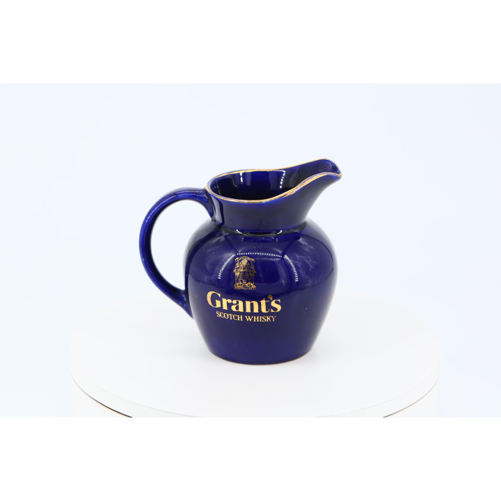 Jarra Grant's Scotch Whisky Wade Pottery Vintage — Azul e Ouro