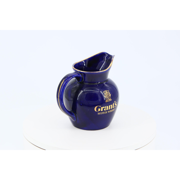 Caraffa Grant's Scotch Whisky Wade Pottery Vintage — Blu e Oro