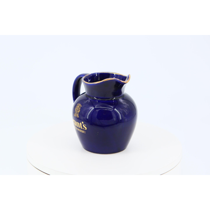 Jarra Grant's Scotch Whisky Wade Pottery Vintage — Azul e Ouro