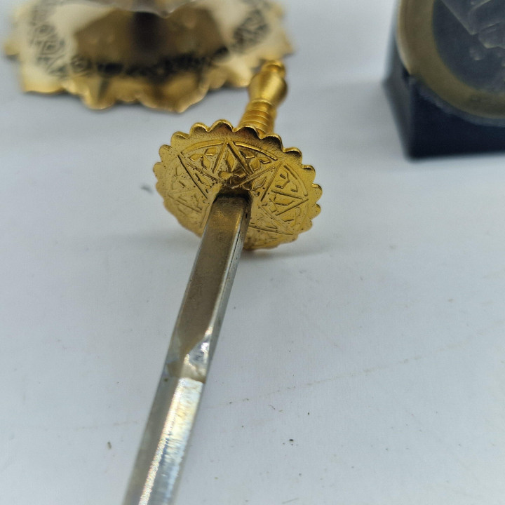Vintage Toledo Damascene Cocktail Pick Set - 12 Pieces