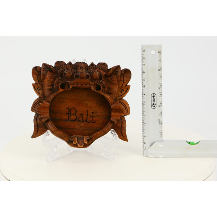 Cinzeiro Barong Bali Madeira Esculpida 1930