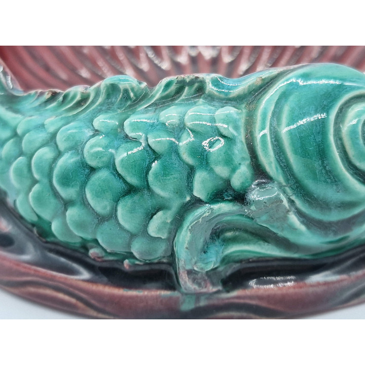Ceramiczna popielniczka Villeroy & Boch, ok. 1910 - Majolika