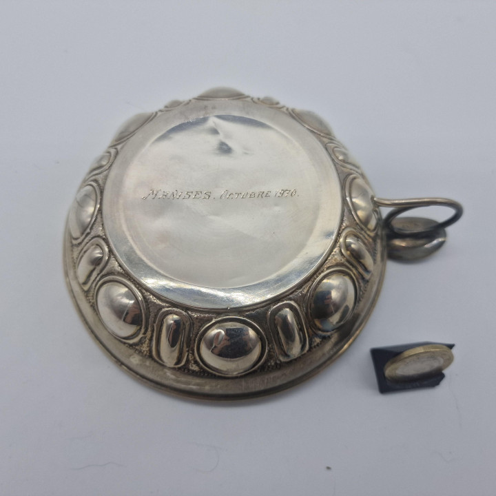 Tastevin Antigo Prata de Lei 915 Espanha 1930 - Vermeil