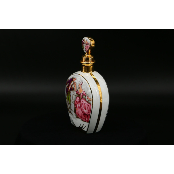 Flacon à liqueur en porcelaine Jäger 1930