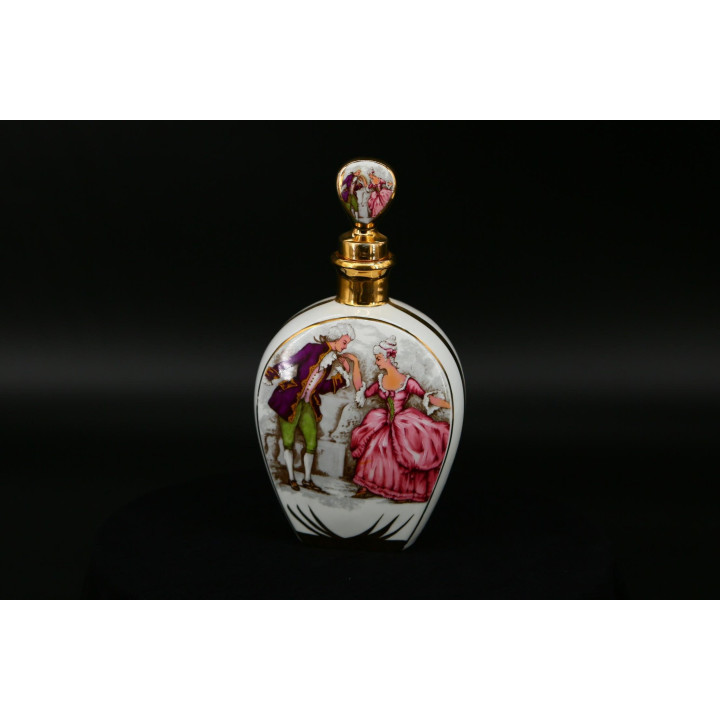 Flacon à liqueur en porcelaine Jäger 1930