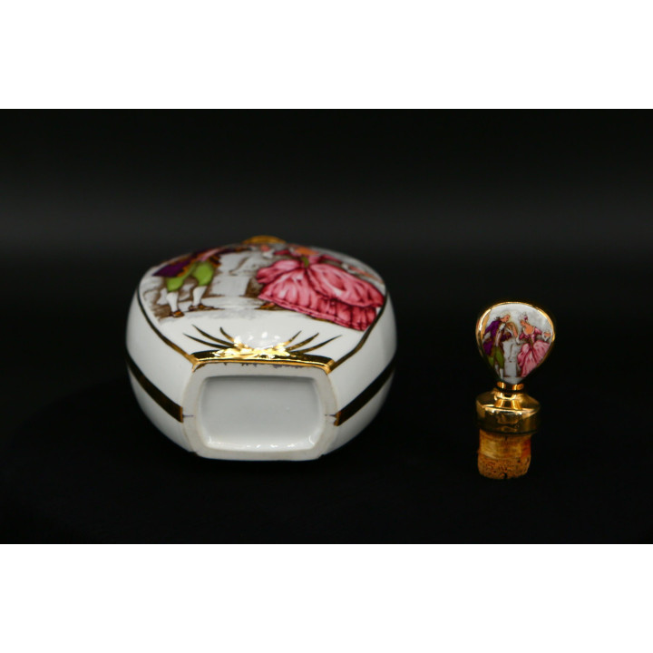 Flacon à liqueur en porcelaine Jäger 1930
