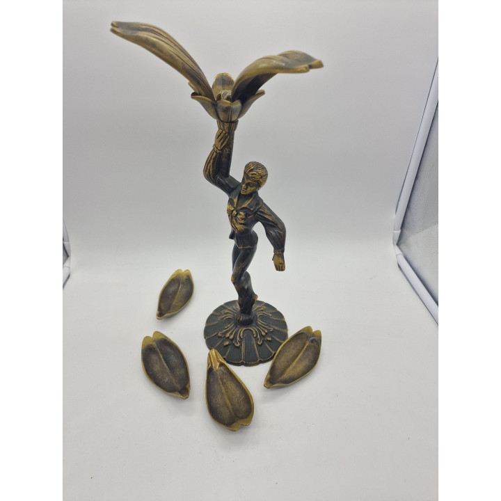 Mid-Century Bronzen Sculpturale Asbak - Spanje, 1950