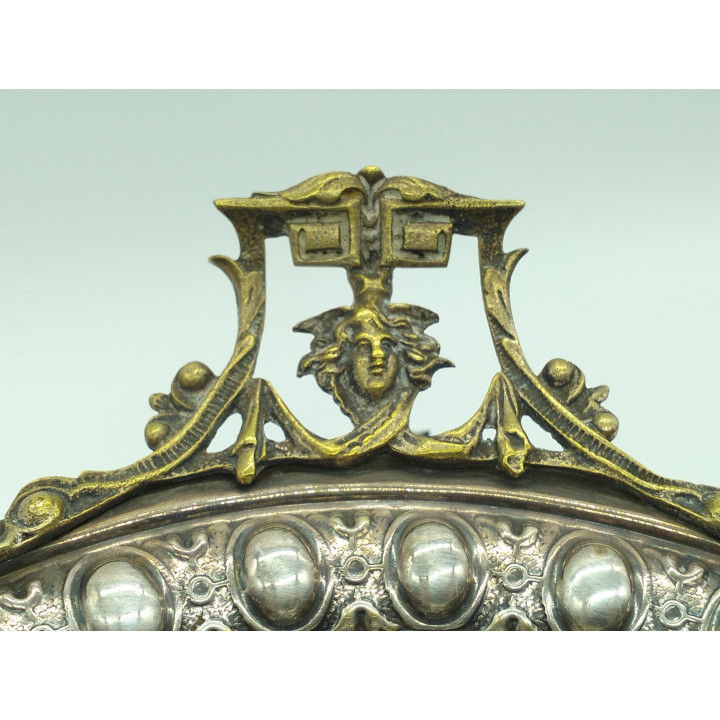 Antique 19th Century Neoclassical Silvered Bronze Centerpiece