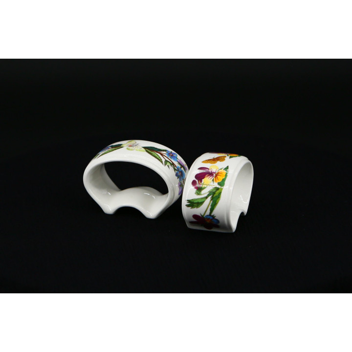 Portmeirion Botanic Garden Napkin Rings - Vintage Pair