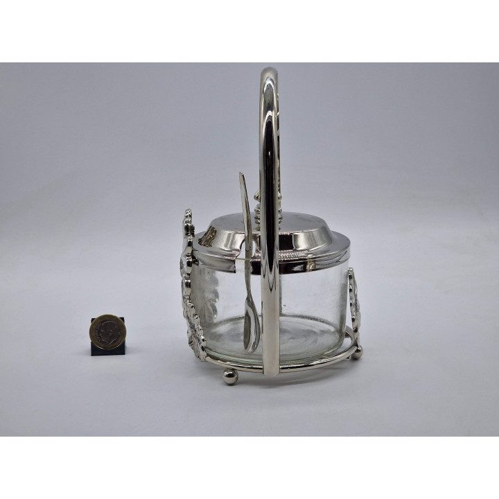 Vintage Silea Sugar Bowl - 1970s French Silver-Plated