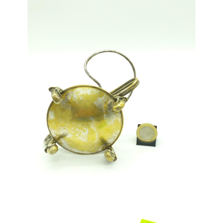 Vintage 1960s Brandy Warmer | Cognac Tasting Metal Stand