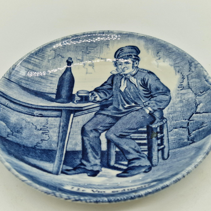 1970年代デルフト陶器プレート4枚セット | お酒の風刺画シリーズ