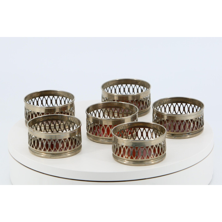 Conjunto Art Déco de 6 Peças Alpaca e Baquelite (Anos 30)