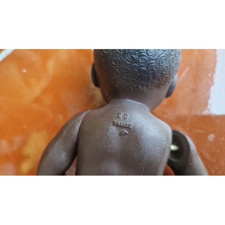 Bambola Petitcollin in Celluloide Anni '50 - Bambino Africano