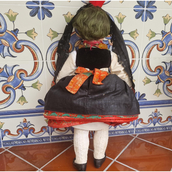 MMM Schwalm Trachtenpuppe 1950er Jahre - 53 cm