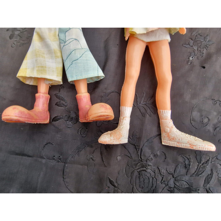 Pareja de Figuras Vintage Patatín de Risi - Años 70