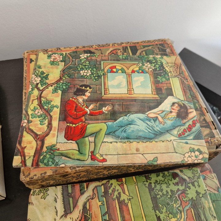 Antyczne Puzzle Kostki 1920 | Bajki