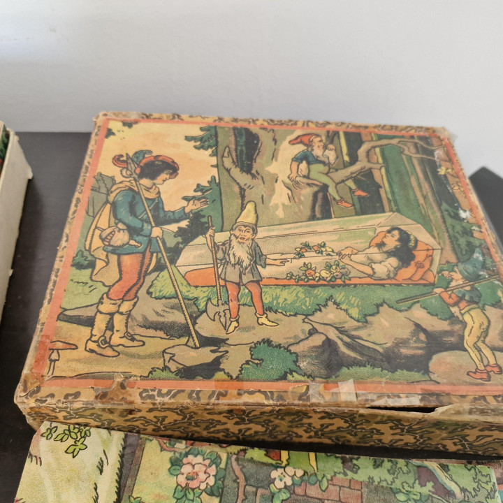 Puzzle de Cubos Antigo 1920 | Contos de Fadas