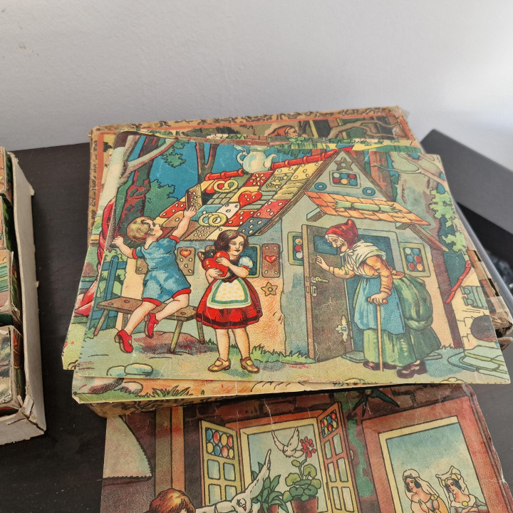Puzzle a Cubi Antico 1920 | Fiabe Classiche