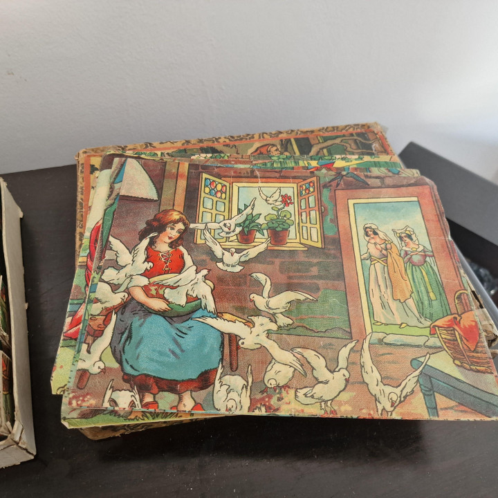 Puzzle a Cubi Antico 1920 | Fiabe Classiche