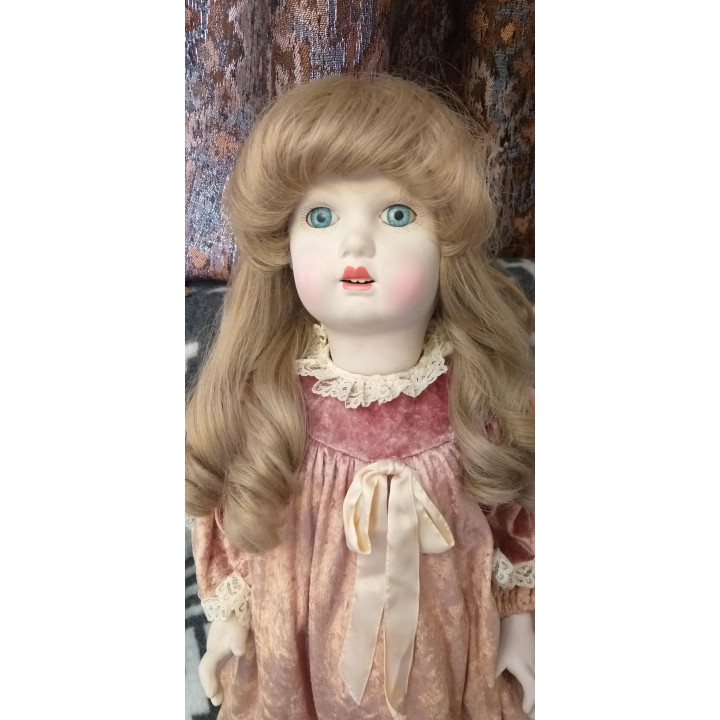 Ramón Inglés Vintage Porzellanpuppe 70 cm - 1970er